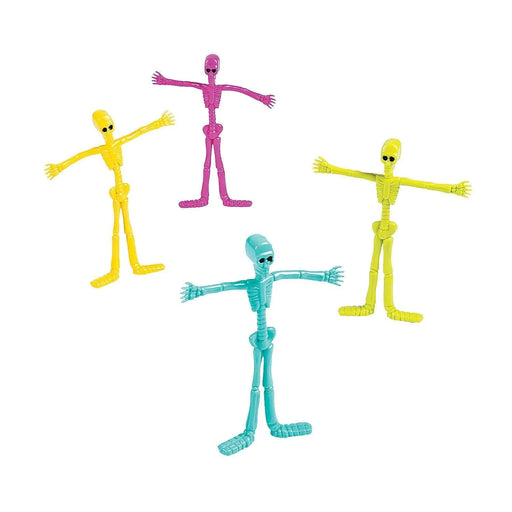 Vinyl Spookadelic Neon Skeleton Bendables 5.25" | 1 ct
