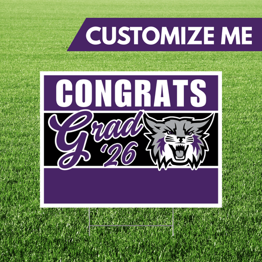 Weber State University Custom Name Grad Yard Sign 24" x 18" | 1 ct