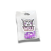 Clear cellophane bag containing a WSU Wildcat logo sticker and purple and white circular confetti pieces.