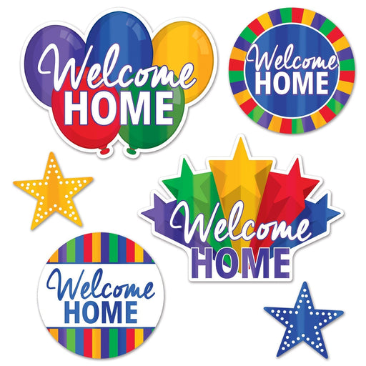 Welcome Home Foil Cutouts 14" | 6pcs
