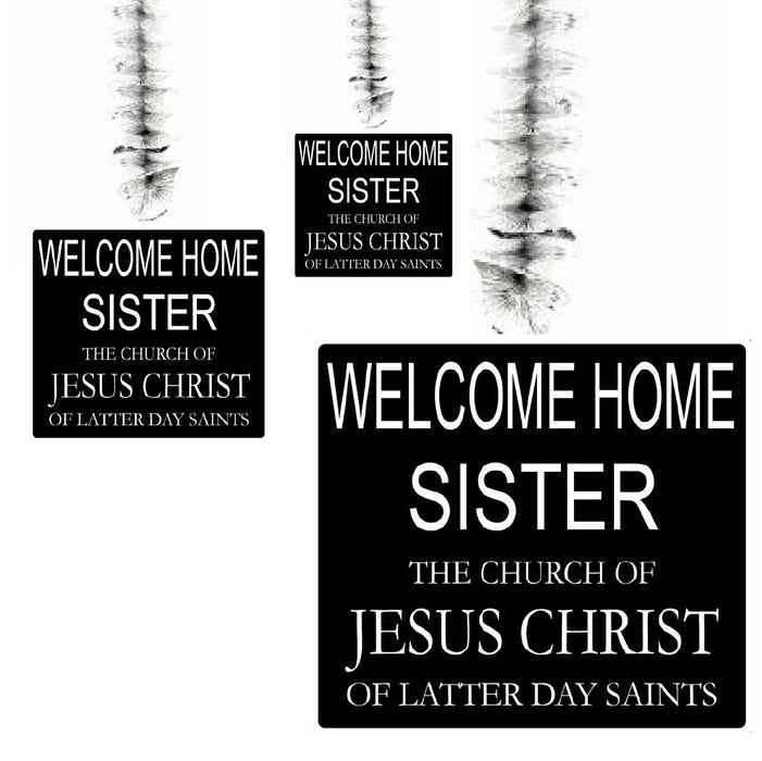 Welcome Home Elder/Sister Missionary Hanging Swirl Decorations | 3 ct Sister