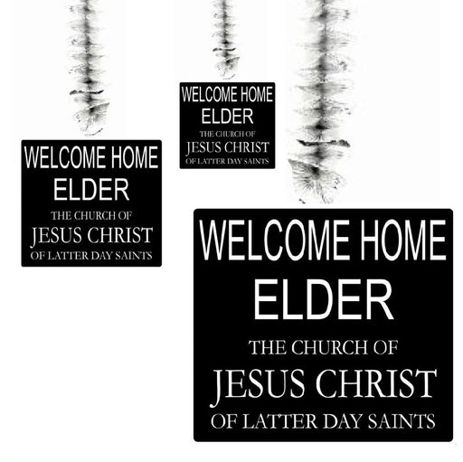 Welcome Home Elder/Sister Missionary Hanging Swirl Decorations | 3 ct