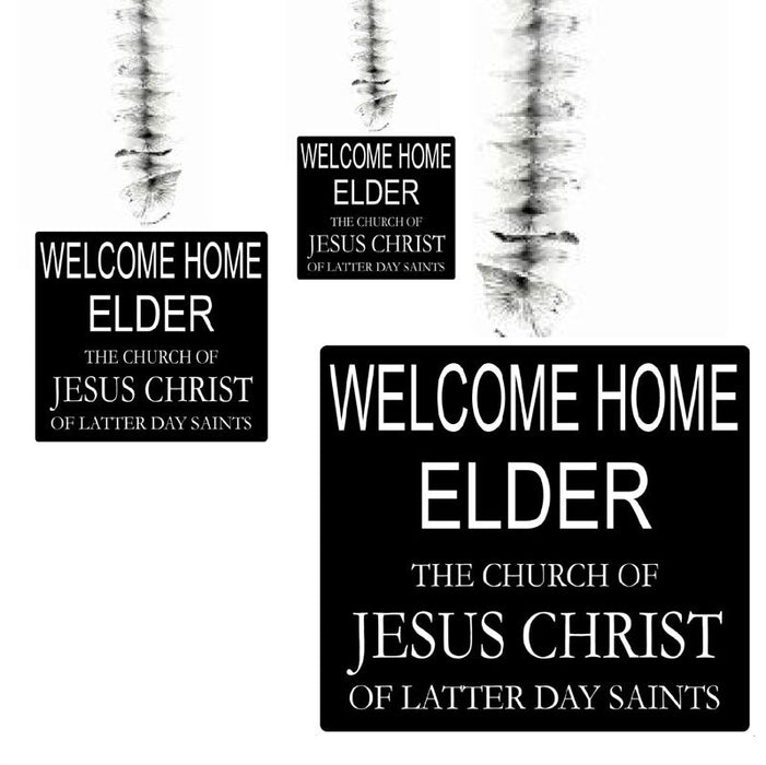 Welcome Home Elder/Sister Missionary Hanging Swirl Decorations | 3 ct Elder