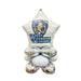 Star-shaped balloon with West Jordan High School logo on a white background
