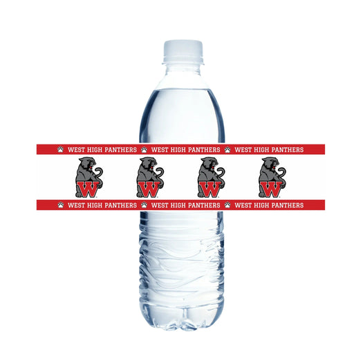 West High School Water Bottle Labels | 12 ct