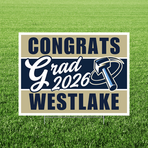 Westlake High School Grad Yard Sign 24" x 18" | 1 ct
