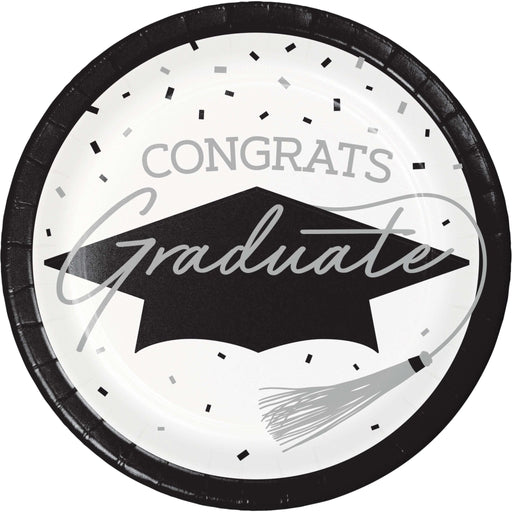 White 7-Inch Plate School Spirit | 18ct