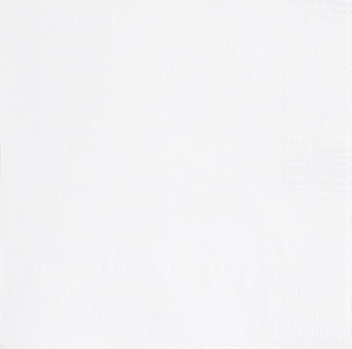 White Beverage Napkins | 100ct - Zurchers