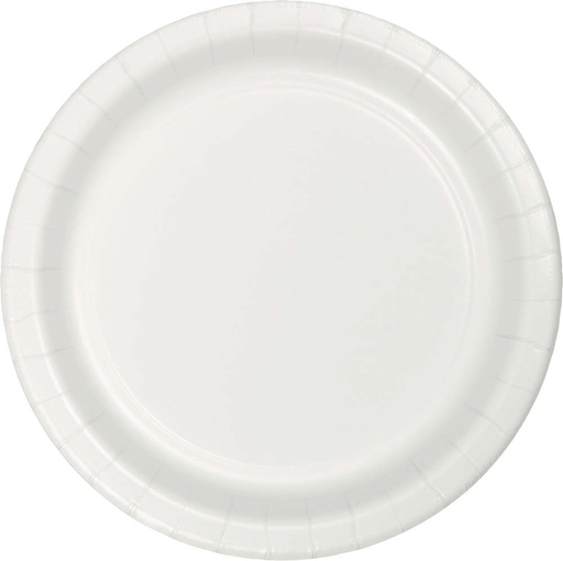 White Paper Plates 9" | 24ct