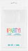 Package of 50 white heavy-duty reusable knives with colorful "PARTY!" text and bilingual labeling on the front.