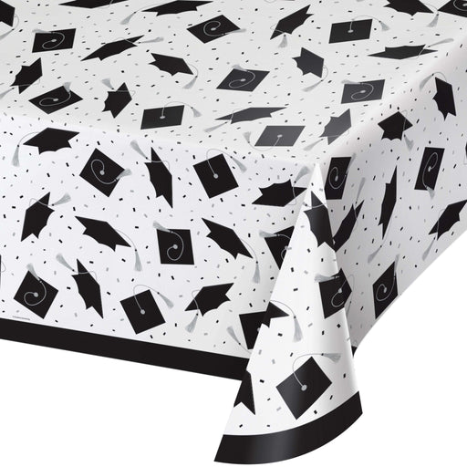 White Tablecover Plastic School Spirit | 1ct