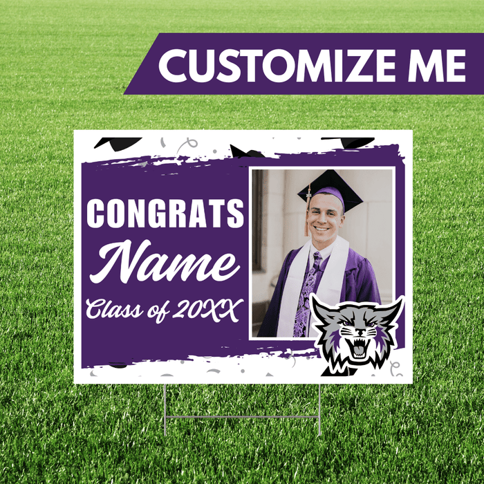 WSU Custom Grad Image & Name Yard Sign 24"x18" | 1ct - Zurchers