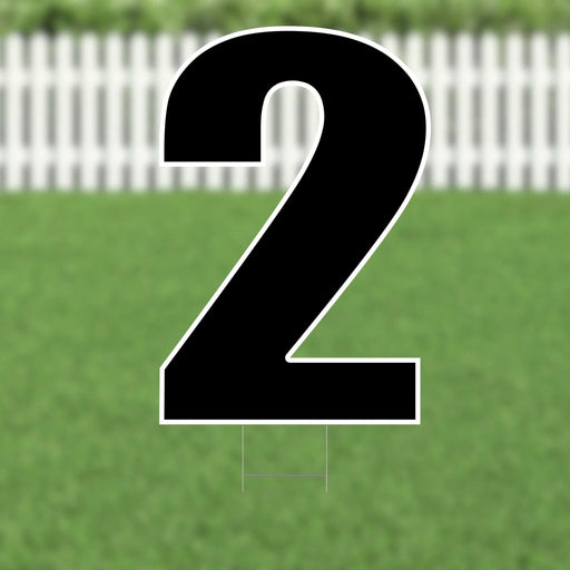 Yard Card Black Number/Symbol 21.5" | 1ct