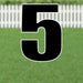 Yard Card Black Number/Symbol 21.5" | 1ct - Zurchers