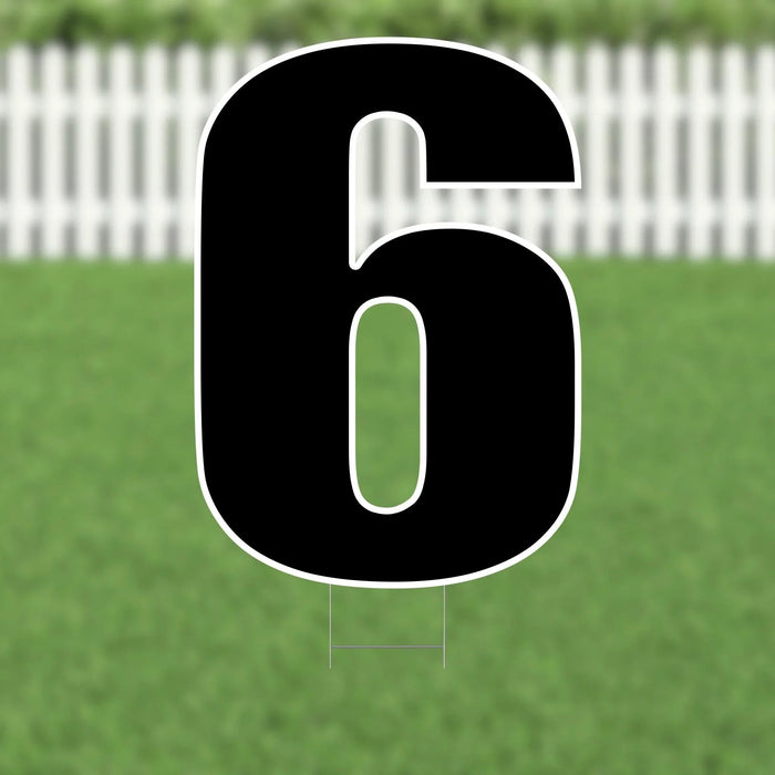 Yard Card Black Number/Symbol 21.5" | 1ct - Zurchers
