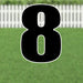 Yard Card Black Number/Symbol 21.5" | 1ct - Zurchers
