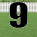 Yard Card Black Number/Symbol 21.5" | 1ct - Zurchers