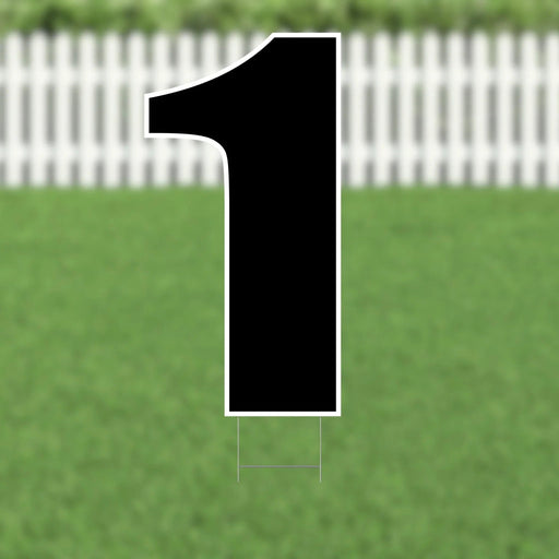 Yard Card Black Number/Symbol 21.5" | 1ct