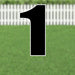 Yard Card Black Number/Symbol 21.5" | 1ct - Zurchers