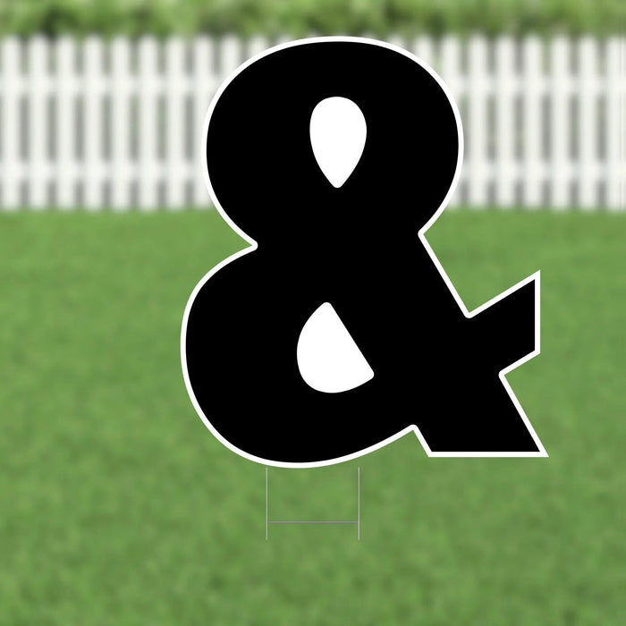 Yard Card Black Number/Symbol 21.5" | 1ct - Zurchers
