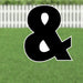 Yard Card Black Number/Symbol 21.5" | 1ct - Zurchers