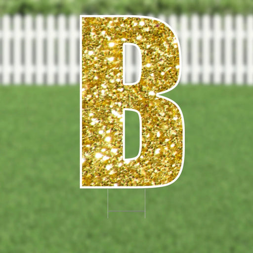 Yard Card Gold Letter 21.5" | 1ct