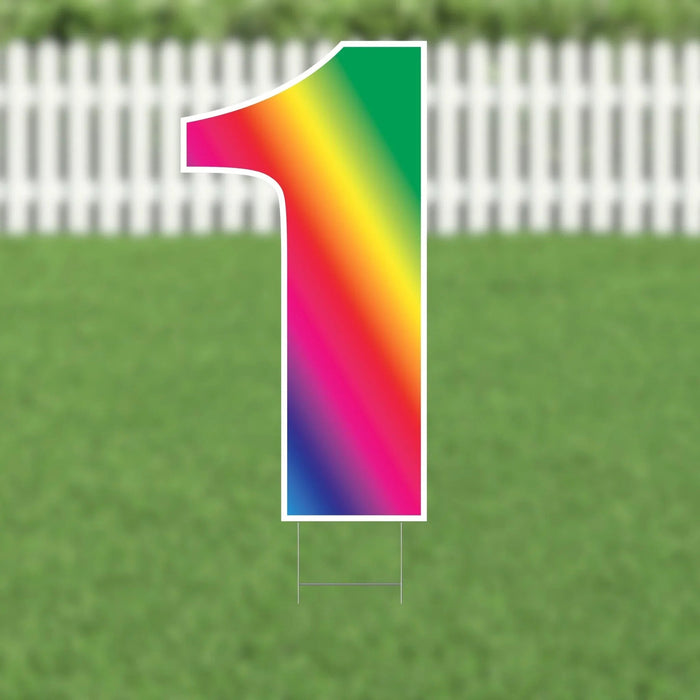 Yard Card Multi - color Number/Symbol 21.5" | 1ct - Zurchers