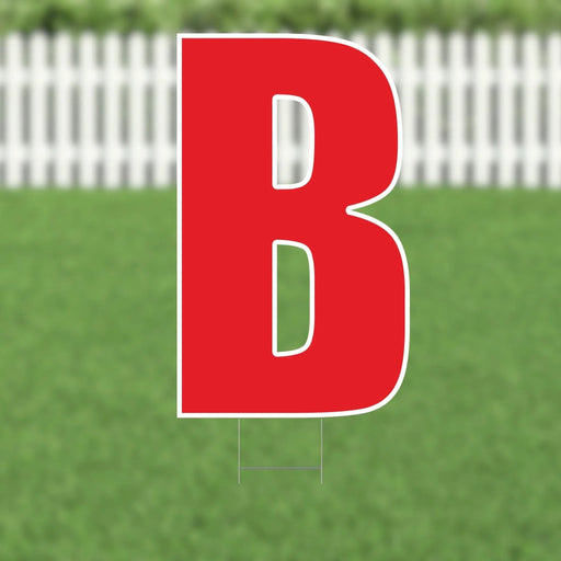 Yard Card Red Letter 21.5" | 1ct