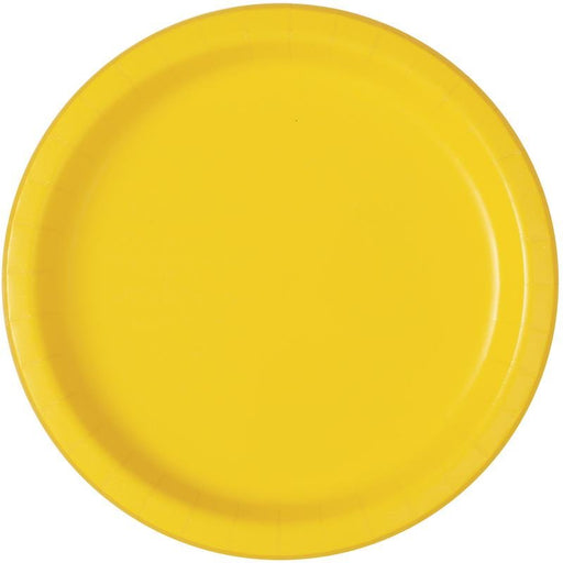 Yellow Paper Dinner Plates | 9in | 50ct