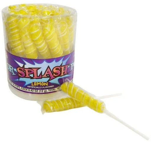 Yellow Color Splash Lemon Lollipops | 30ct