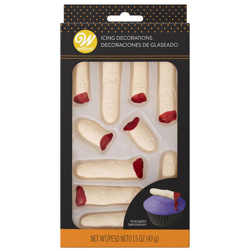 Severed Finger Royal Icing Decorations 10ct