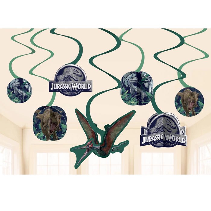 Jurassic World Into The Wild Swirl Decorations | 12pcs