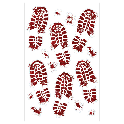 Halloween Bloody Footprints Floor Graphics 1 sheet