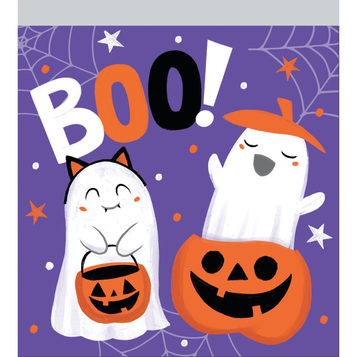 Halloween Ghosts Boo Zippered Sandwich Bags 10ct