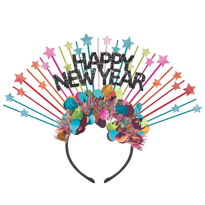 New Year's Colorful Spray Headband | 1ct