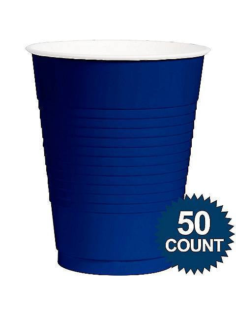 Royal Blue Plastic Cups 12oz 50ct