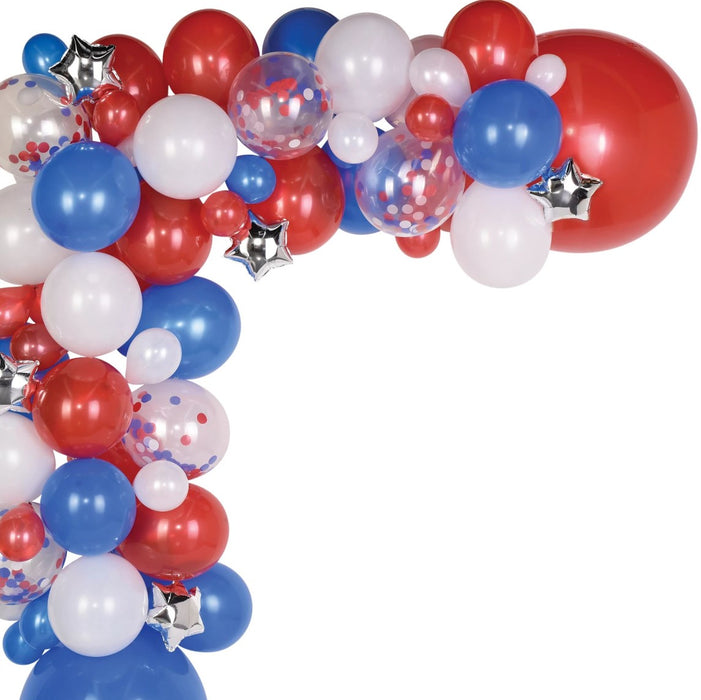 4th Of July Patriotic Balloon Garland Kit | 1Kit