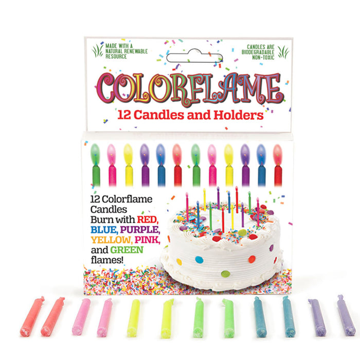 Colorflame Birthday Candles | 12ct