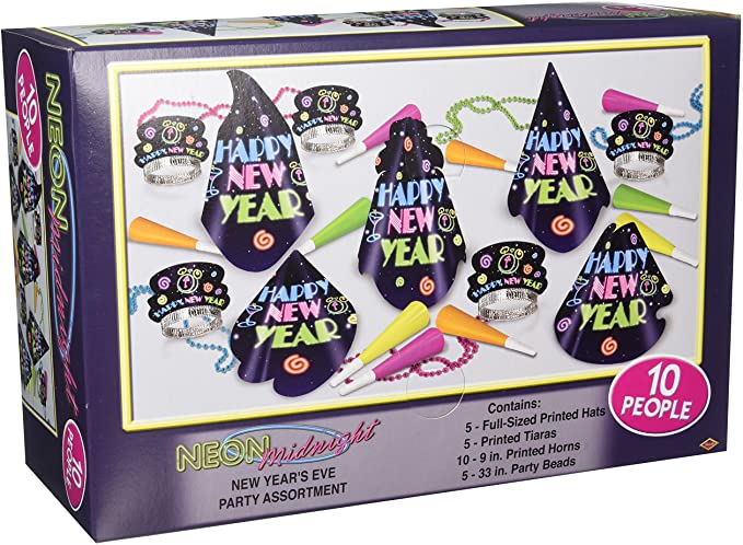 New Year's Neon Brite Party 10 person Kit | 1 ct