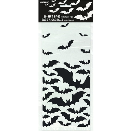 Black Bats Cello Bag Halloween 20pk