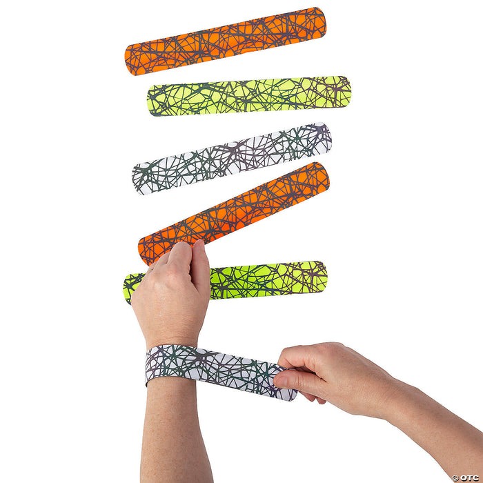 Black Light Slap Bracelets 9in