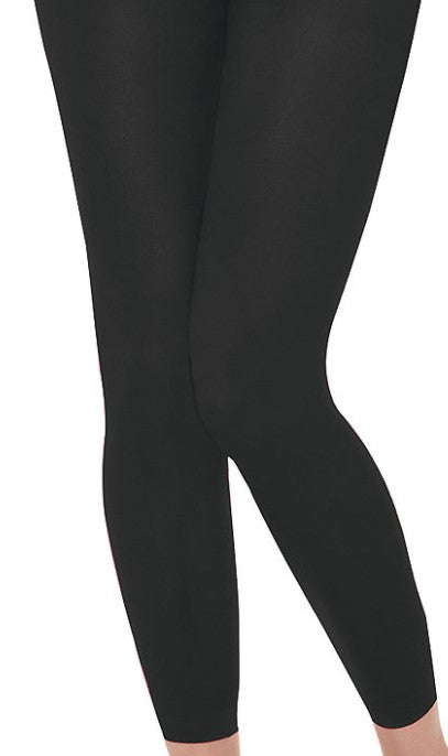 White Opaque Footless Tights for Women