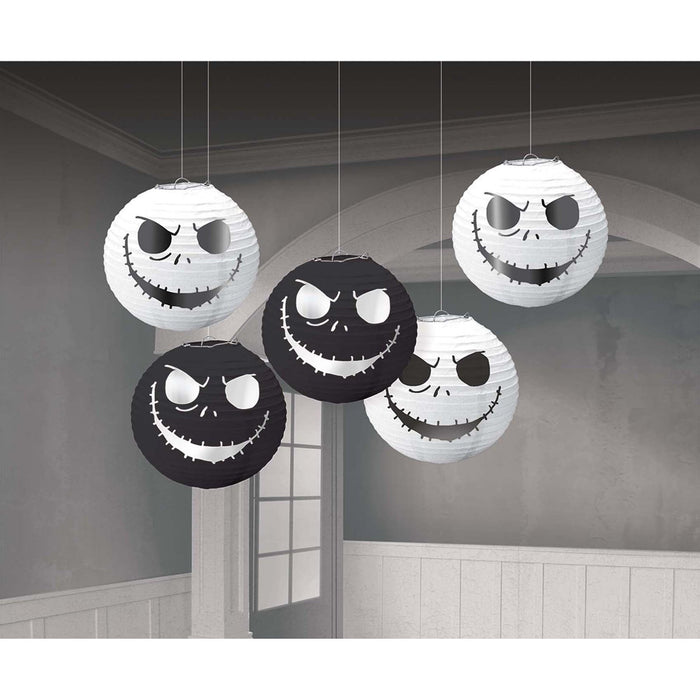 Nightmare Before Christmas Paper Lanterns 5ct