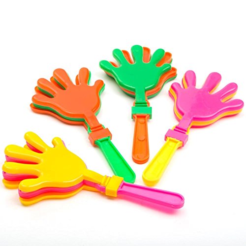 12 ~ Hand Clappers Noisemakers Favors ~ 7.5 ~ NEW by Rhode Island