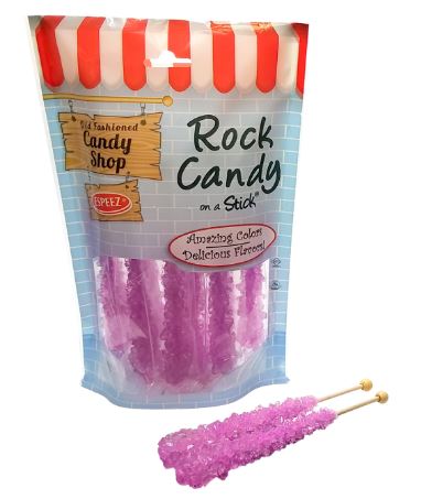 ESPEEZ Rock Candy On A Stick Light Lavendar-Tutti Frutti | 8pcs — Zurchers