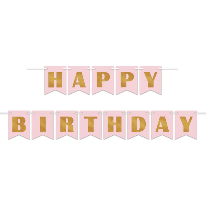 Foil Happy Birthday Banner 12' | 1ct