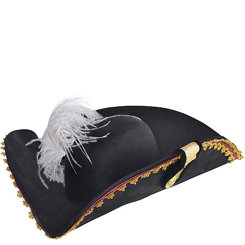 Amscan Pirate Captain's Hat,Black
