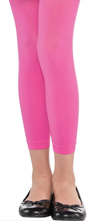 Girls Pink Opaque Tights