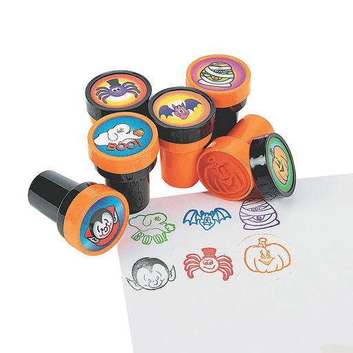 Plastic Halloween Stampers 1.5in 6ct