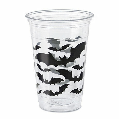 Halloween Black Bats Cups 16oz 8ct